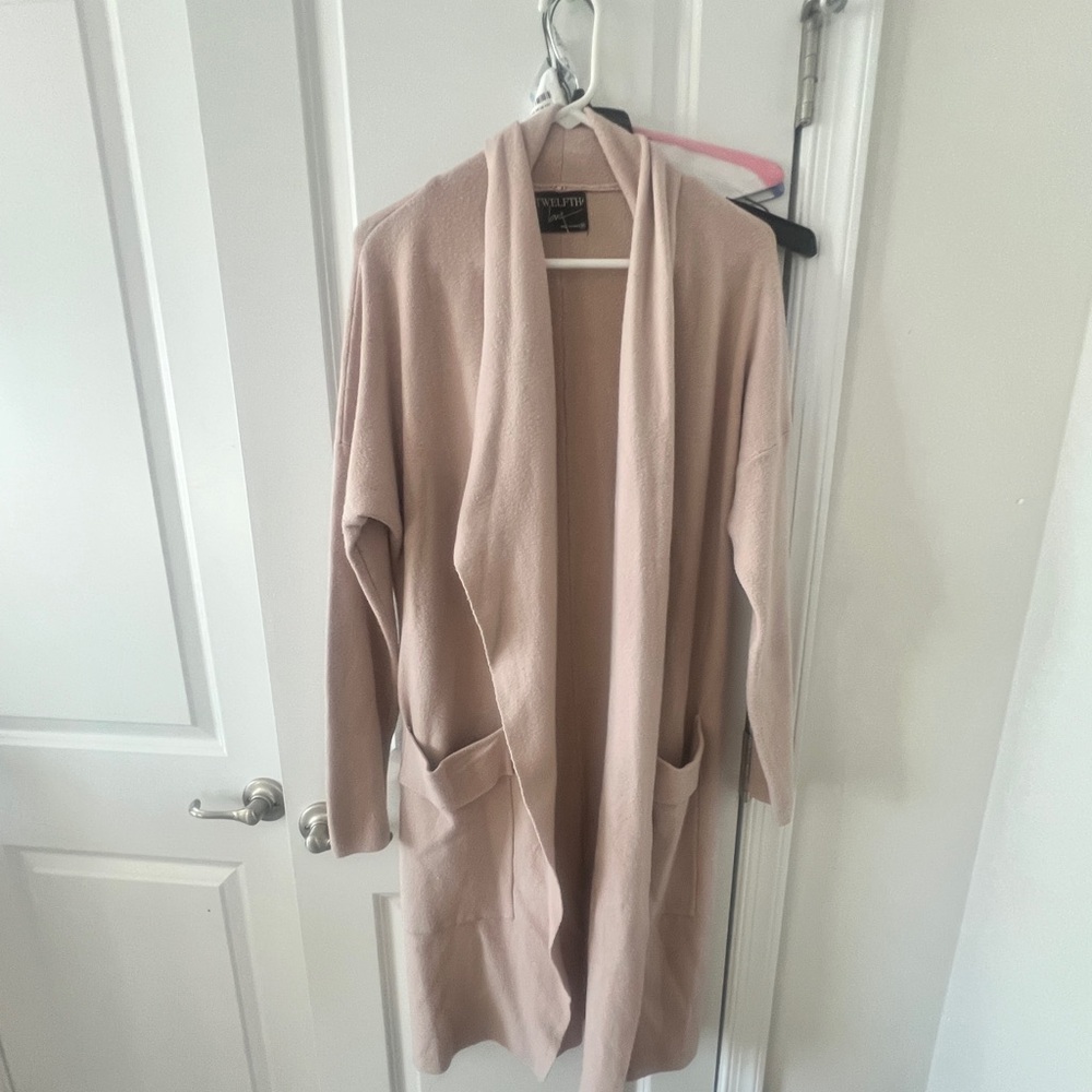 Light Pink, cowl neck Cardigan